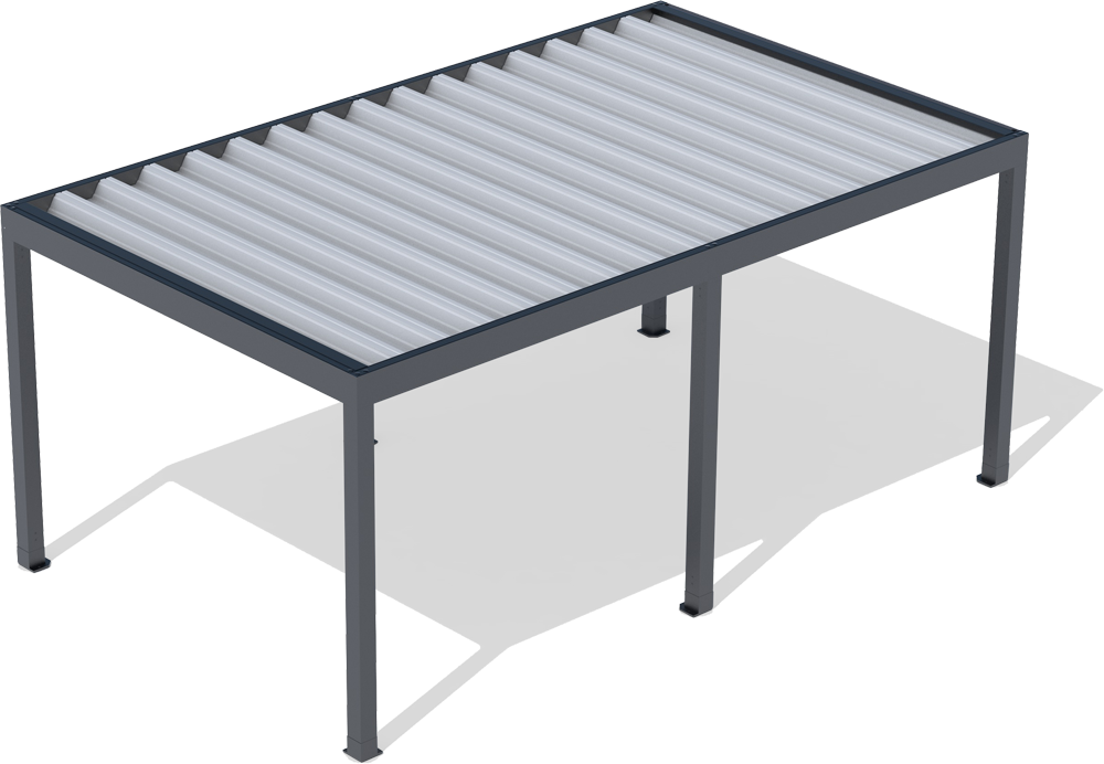 CARPORT ARTOSI – aluminiowa wiata na samochody (blachą trapezową)